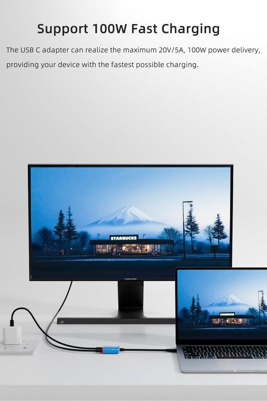 USB-C Splitter Adapter for AR Glasses, Charge & Play for Switch, Steam Deck, iPh gallery