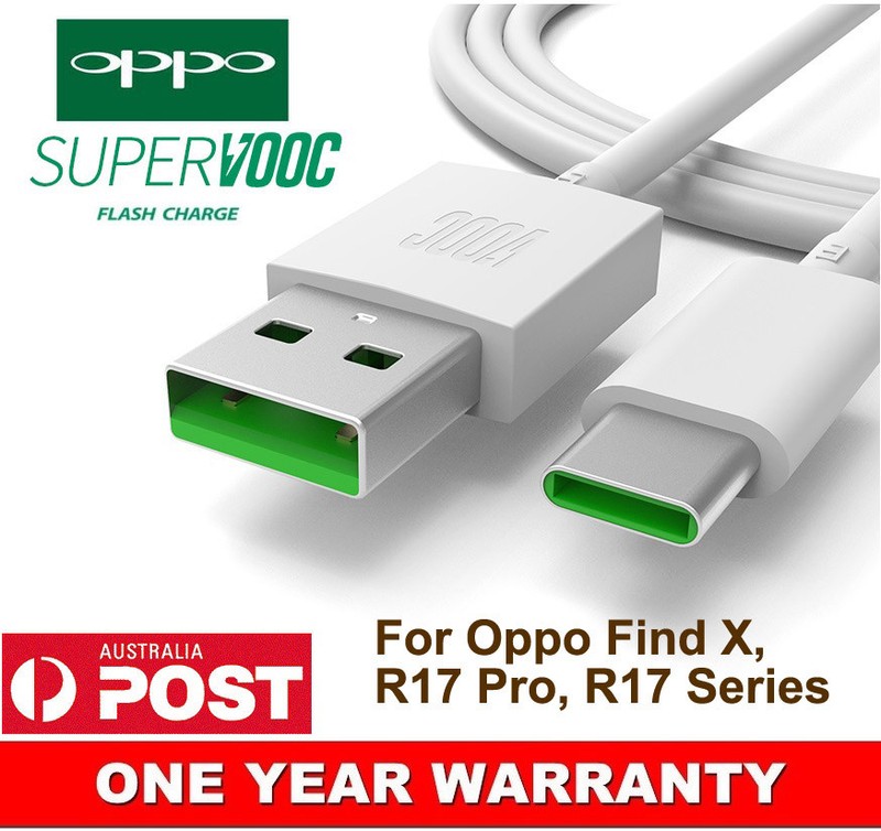 OPPO VOOC USB Type-C Adapter Cable Fast Charging Cord For Oppo Find X R17 Pro AU