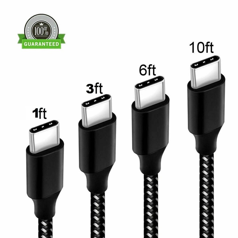 LOT of 100 Type-C USB Fast Charging Cable For Samsung LG Phones Tablets Android