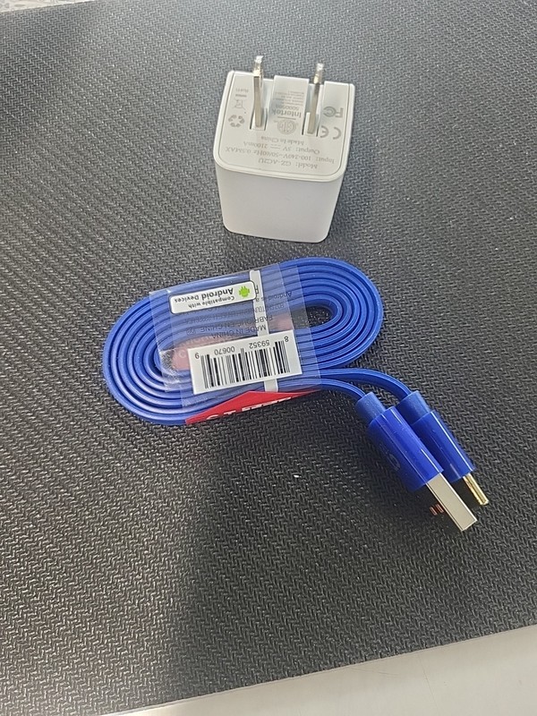 Intertek USB Wall Charger Single Port 5V/2.1A And Type C 3.2 FT CABLE Blue gallery
