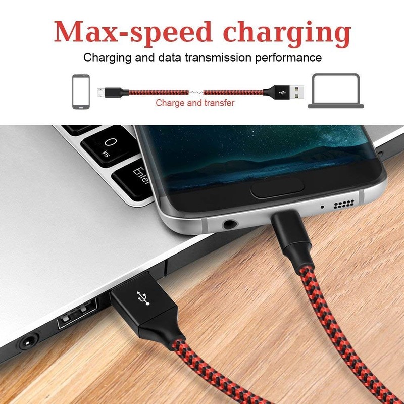 Vman MCB-3-2 Micro USB Cable Android Micro USB to USB 2.0 Cable 3Pack 6Ft) gallery