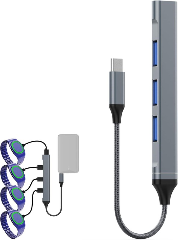 Charging Hub USB C 4-in-1 for MagicBand Plus Chargers
