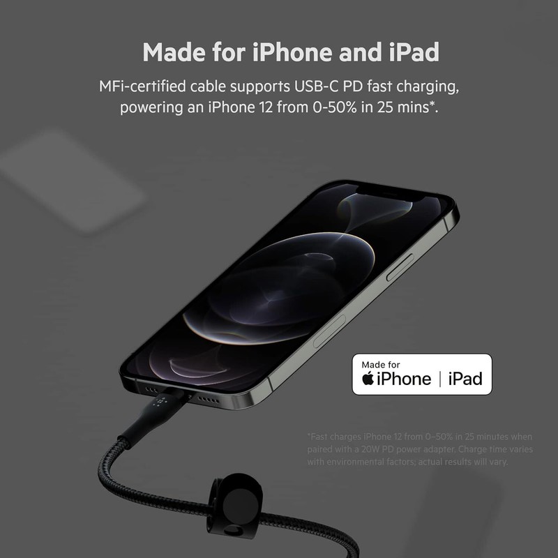 Belkin Boost Charge Pro Flex USB-C to USB-C Cable (2 Pack) Bundle Black gallery
