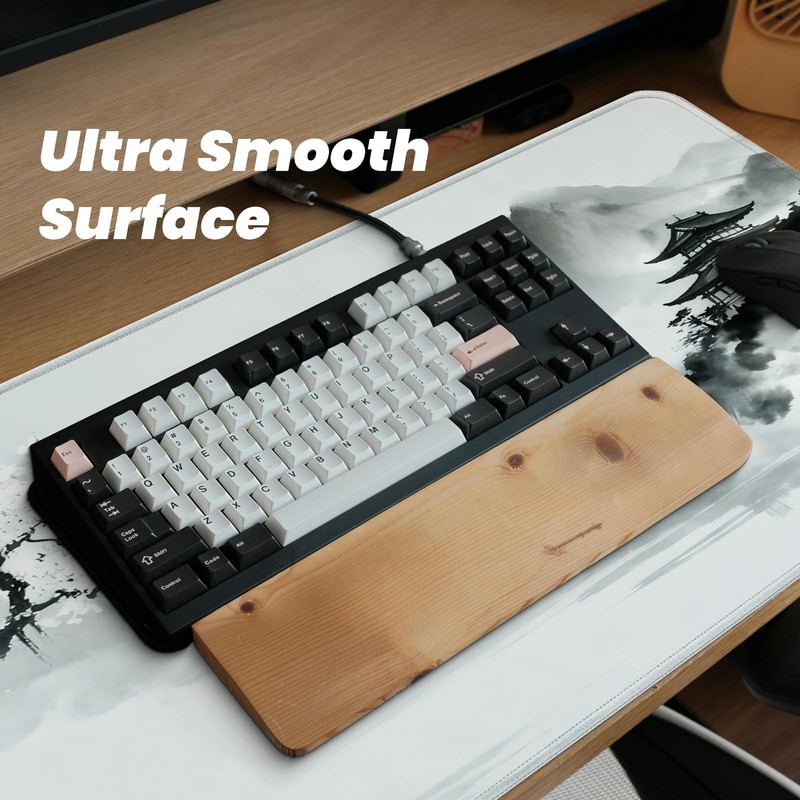 Gaming Mouse Pad with Anti-Slip Rubber Base, Extended Large Computer Mouse Ma... gallery