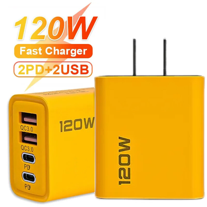120W Fast Charging USB Type C Wall Charger For Samsung A15 A16 5G A25 A35 A55 gallery