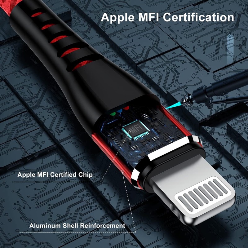 iPhone Charger Cable 10ft 3Pack Apple MFi Certified Fast Charging For 14/13/12…… gallery