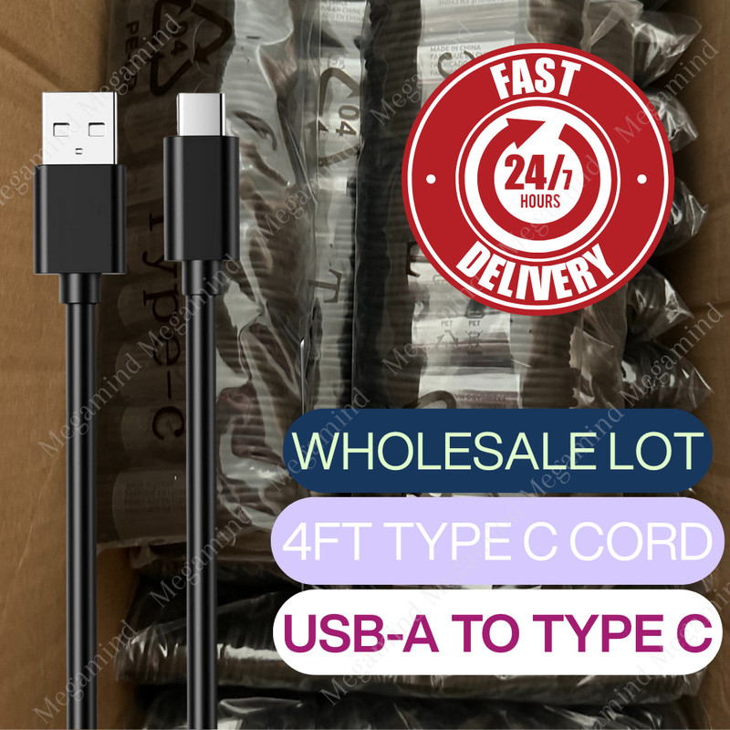 Wholesale Bulk USB C Type C Fast Charger Cable Adapter Cord For Android Samsung