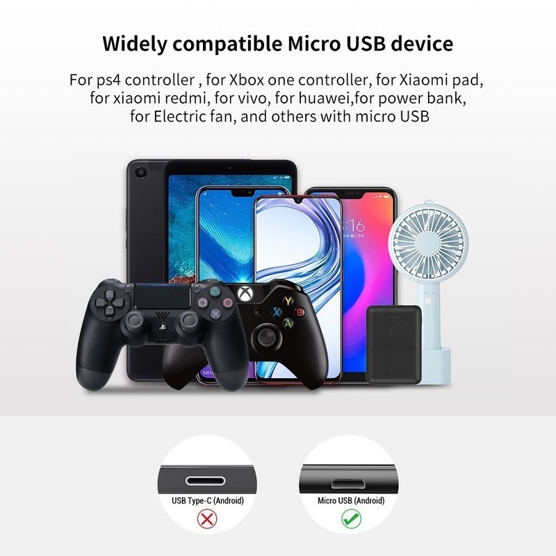 3FT Black Micro USB Charging Cable Data Sync Charger Cord Android Micro 1PC New gallery