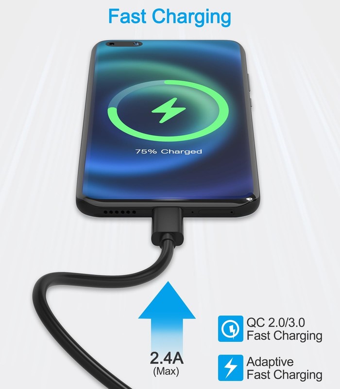 Short Micro USB Cable,Android Charger Compatible with Fire Stick,for Roku Sti... gallery