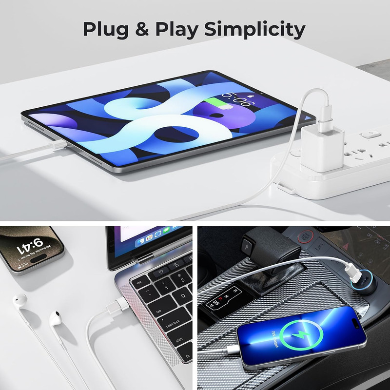 USB to USB C Adapter 4Pack,Type C Female to USBA Male Charger Cable gallery