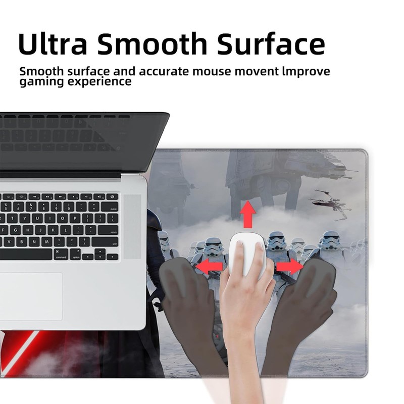 Large Gaming Mouse Pad XXL,Soft Big Extended Mousepad with Non-Slip Rubber Ba... gallery