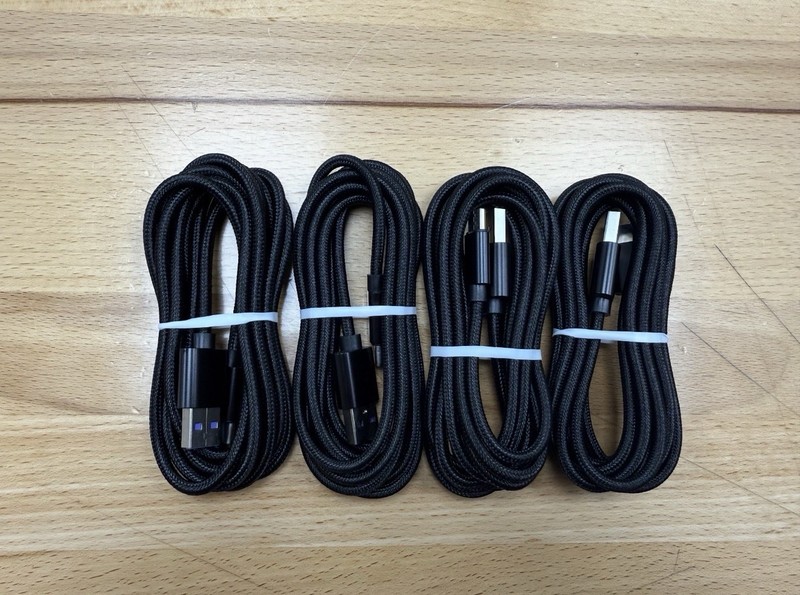 4-Pack Cable Trenzado USB Tipo C 6FT para Samsung A13 y A12