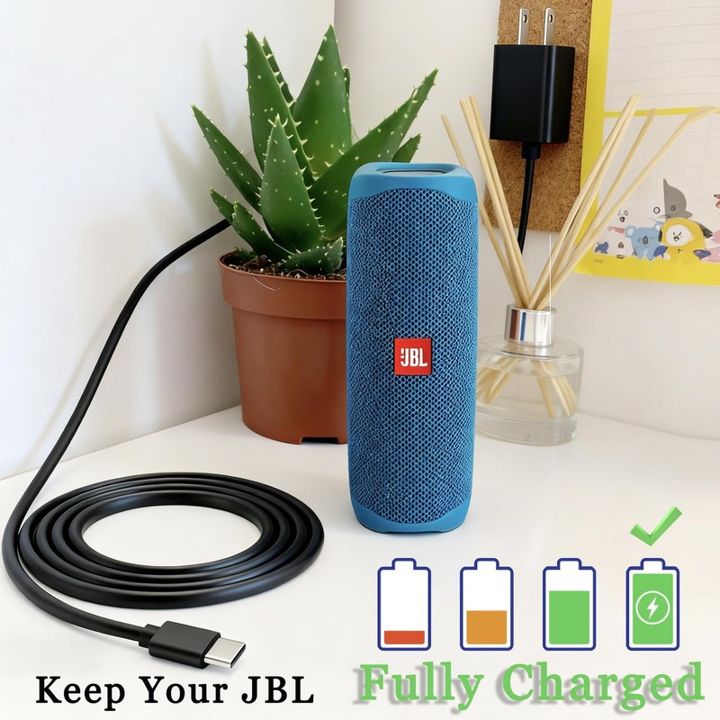 5V Charger with JBL Flip 7, 5, 6, Charge 4, 5, 6, Pulse 4, 5 Bluetooth Earpho... gallery