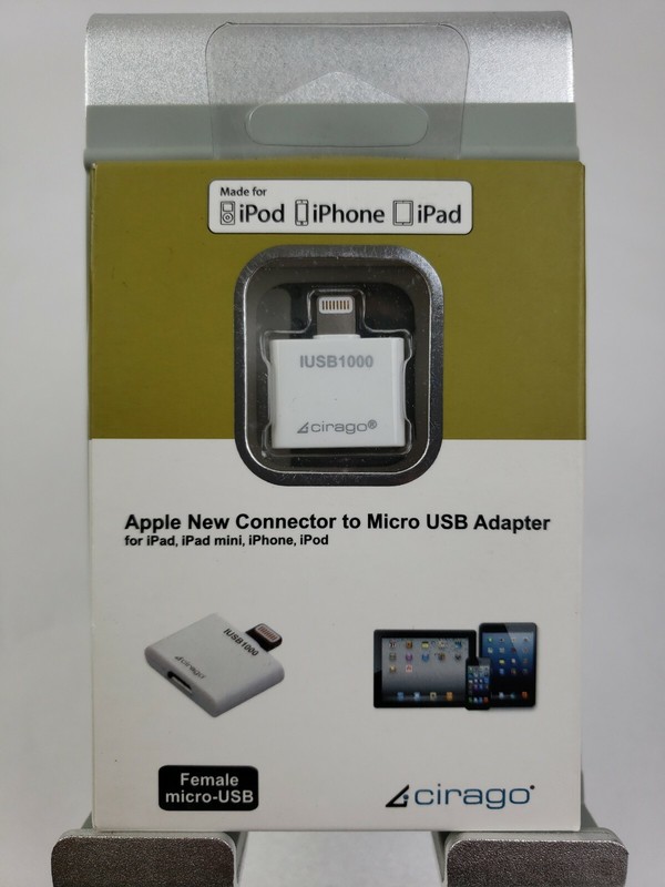 🆕 Cirago Branded Lightning Micro USB Adapter - High Quality Adapter for 🍎