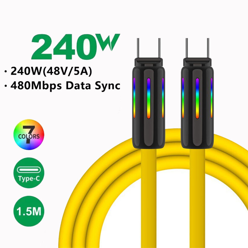 120W Fast Type C Wall Charger , 240W 5FT Super Fast Cable For Android Cell Phone gallery