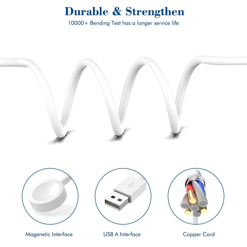 For Apple Watch 7/6/5/4/3/2/1/SE iPhone Magnetic Fast Charger Adapter USB Cable gallery