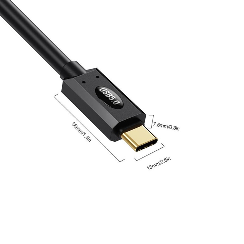 30cm Short Thunderbolt 5 Cable PD3.1 240W 80Gbps 16K HD Display Male C gallery