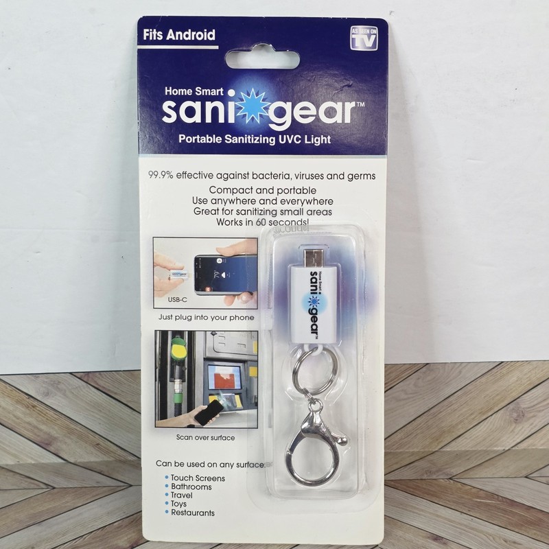 Sani Gear Travel Sanitizing UVC Light for Android Portable Key Chain – New