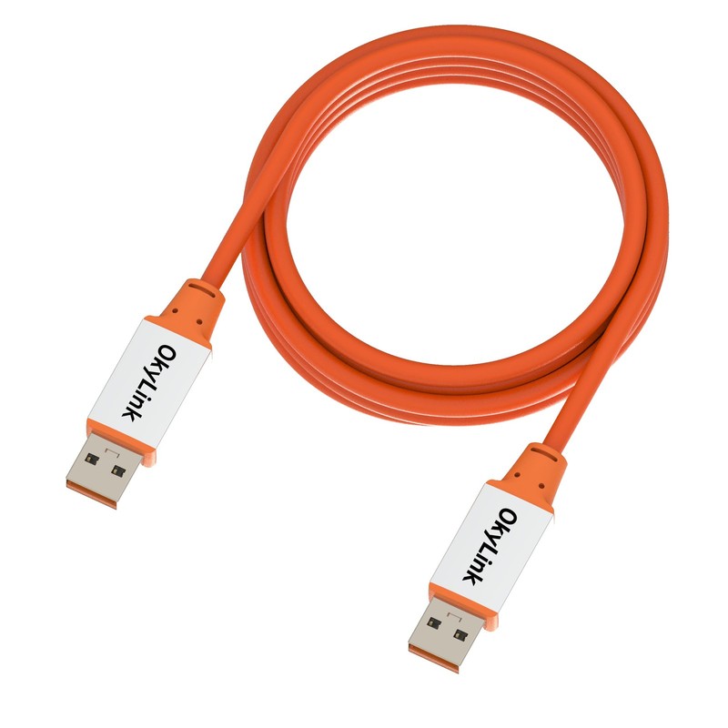 10FT 3M USB 3.2 Gen 2 A-A Male To Male Cable 10Gbps High Speed Orange gallery