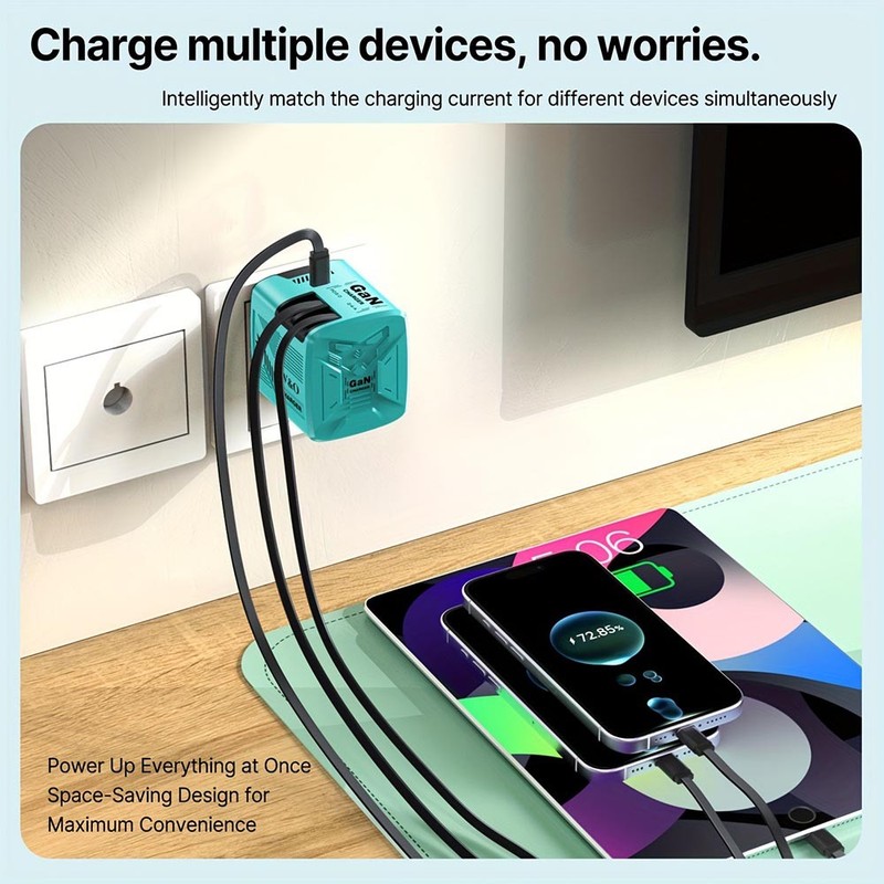 Fast-Charging Compact Durable Sturdy Intelligent Versatile 120W GaN Fast Charger gallery