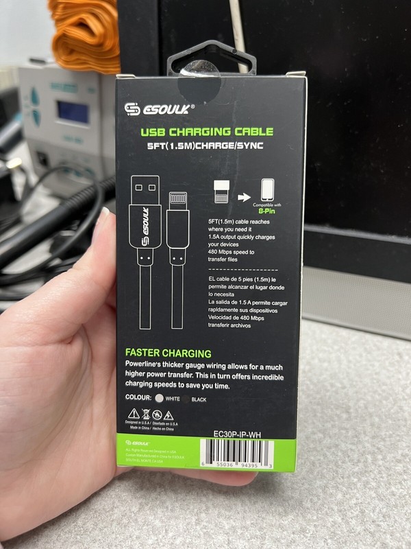 Esoulk USB charging Cable 8 Pin (iPhone) 5ft gallery