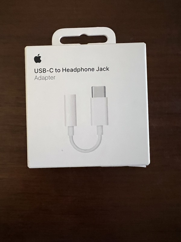 1 Genuine Apple USB-C to 3.5mm Headphone Jack Adapter OEM MW2Q3AM/A A2049