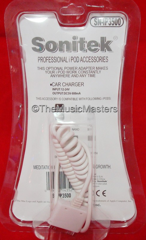 12V Car Lighter Plug Charging Charger Cable Cord Wire iPhone 4 4S iPod 4th Gen gallery