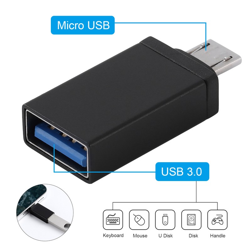 Micro USB OTG Host Adapter Male to 3.0 Female For Android Tablet Durable US NEW