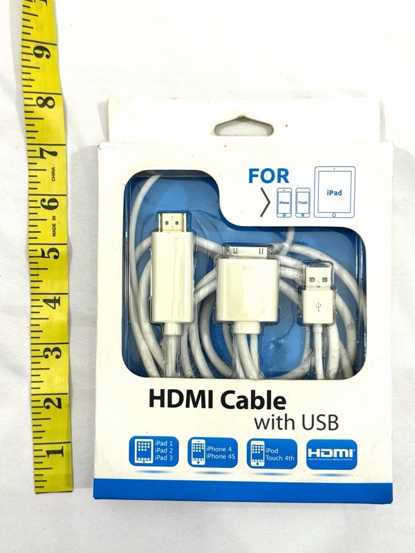 CRAIG ELECTRONICS CC4003B 6-FOOT 30-PIN FOR FULL SIZE HDMI MHL CABLE NIP gallery