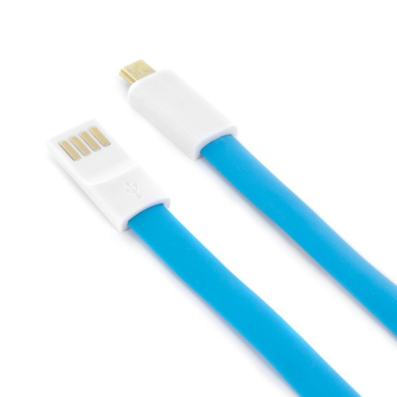 2X MINI MAGNETIC flat MICRO USB data sync Charger Cables for SAMSUNG GALAXY S6+7 gallery