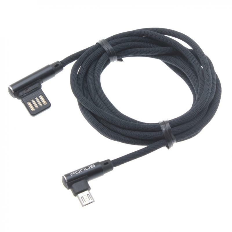 RIGHT ANGLE 90 DEGREE 10FT LONG USB CABLE POWER CORD For SAMSUNG PHONE & TABLET gallery