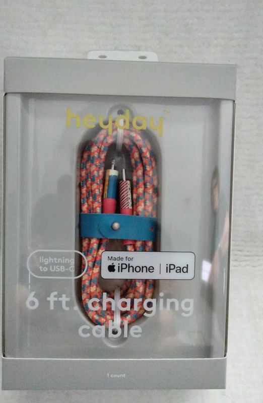 Heyday Charging Cable USB-C To Lightning Braided 6ft Cable for iPhone & iPad New gallery