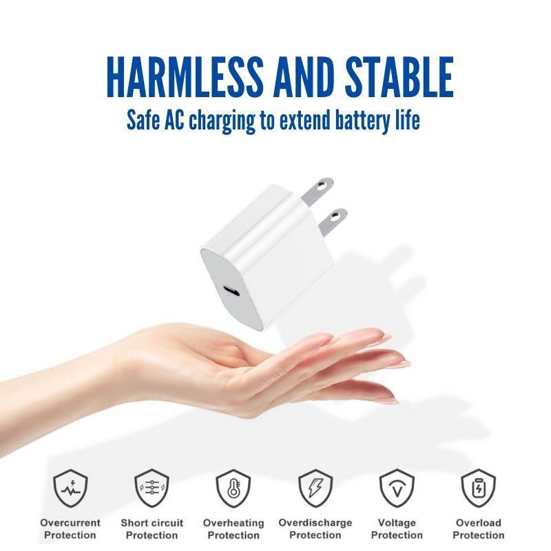 ⚡20W Power Fast Wall Charger Adapter USB-C Charging Cable For iPhone 14 13 12 G gallery