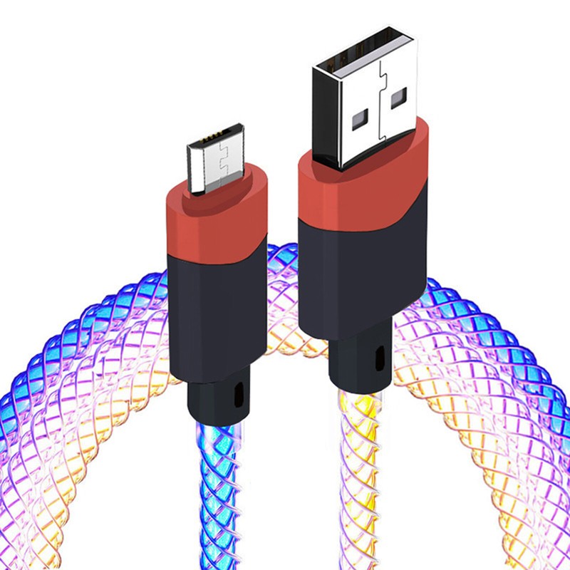 6A Fast Charging Data Cable RGB Dazzling Color Light for iPhone/Type-C/Android gallery