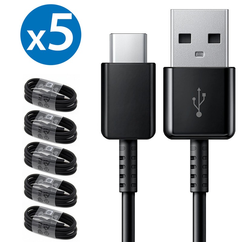 5-Pack For Samsung USB Type C Fast Charging Cable Galaxy S25 S24 S23 S22 S21+