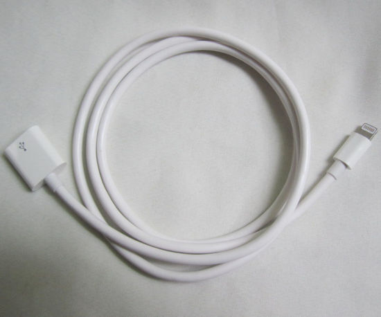iPhone 5 through 15 Dock Extension Cable Cord 1 Foot or 3 Feet - Black or White gallery