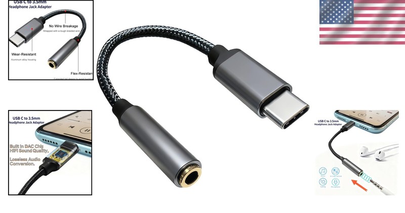 Compact USB-C to Aux Adapter: Sound & Durability for Music Lovers gallery