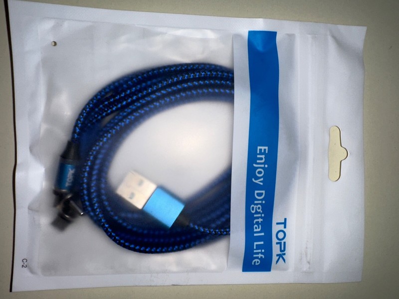 TOPK magnetic phone charging USB cable, 3 in 1 gallery