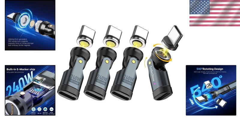 540° Rotating Swivel Connector PD Fast Charging Adapter gallery