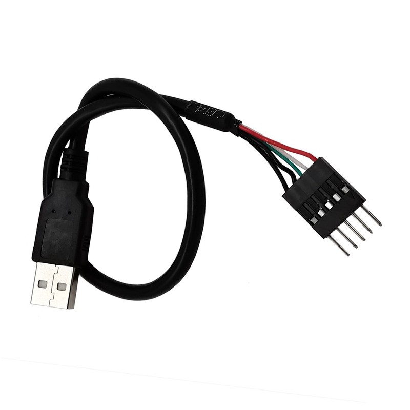 10x Motherboard Header Dupont IDC 5-Pin to USB 2.0 A Male Extender Adapter Cable gallery