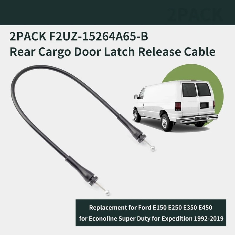 Rear Door Latch Tailgate Release Cable For Ford Expedition 1997-2002 2PC gallery
