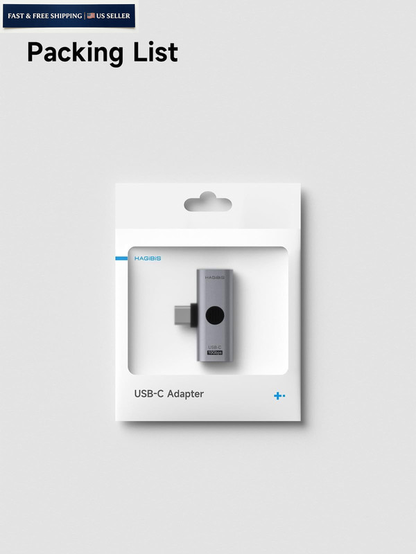 Hagibis USB-C Splitter with 100W Fast Charging and 10Gbps USB 3.2, 2 in Grey gallery