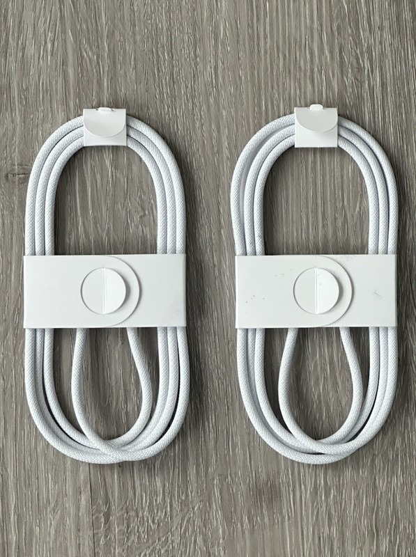 2x OEM iPhone 15 16 17 Pro Max Fast Charging USB Type C Cables Original Woven