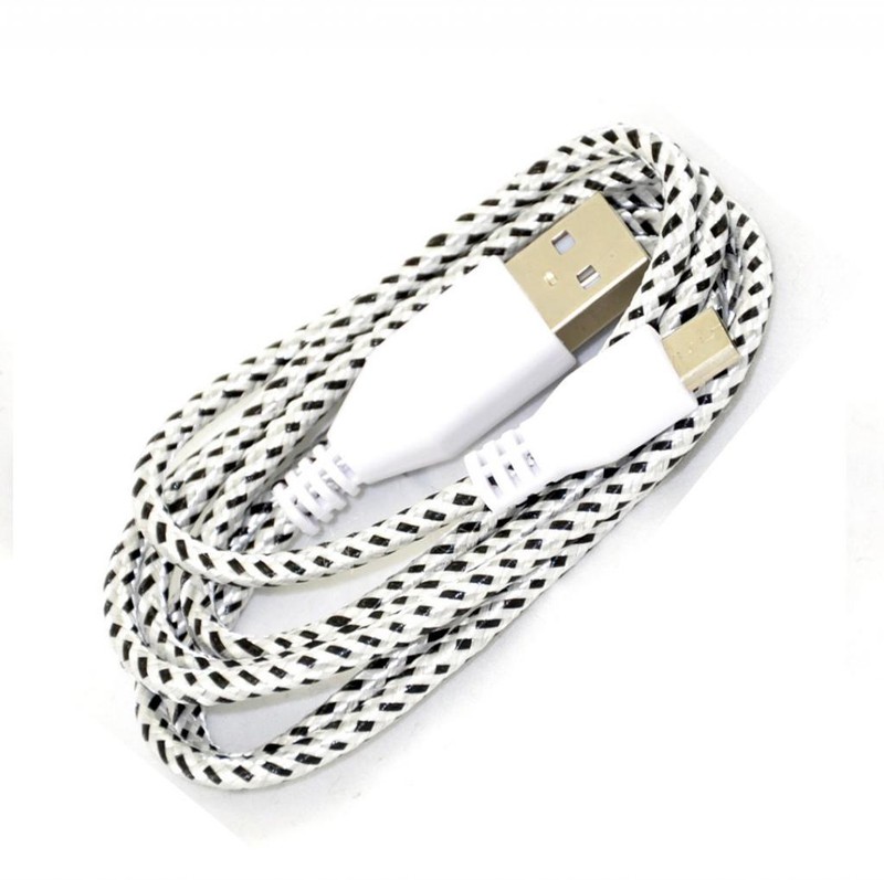 5x 6FT Round Braided Micro USB Data Sync Charger Cable For SAMSUNG, HTC, LG