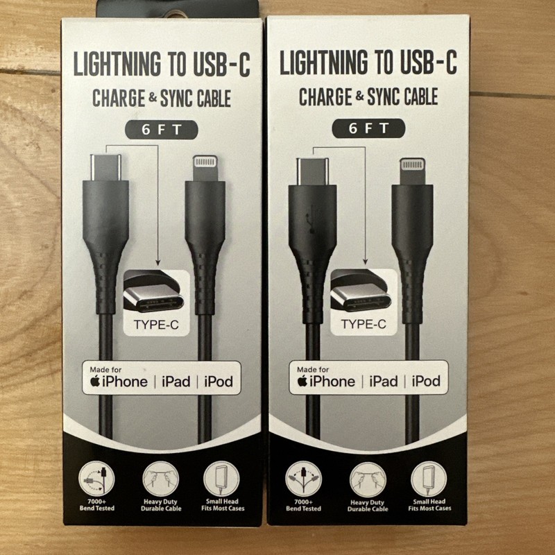 Brand new USB-C charge and sync Cable Cord 6ft for Apple iPhone/iPad gallery
