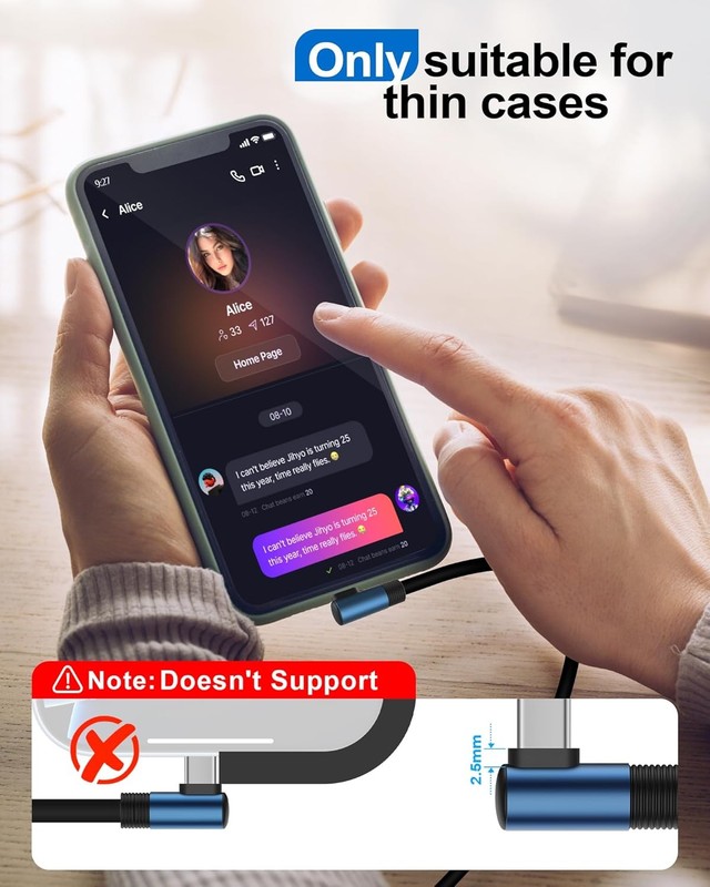 Short USB C to C Cable Right Angle 6inch, 1ft, 1.6ft, Silicone 60W Fast Charging gallery