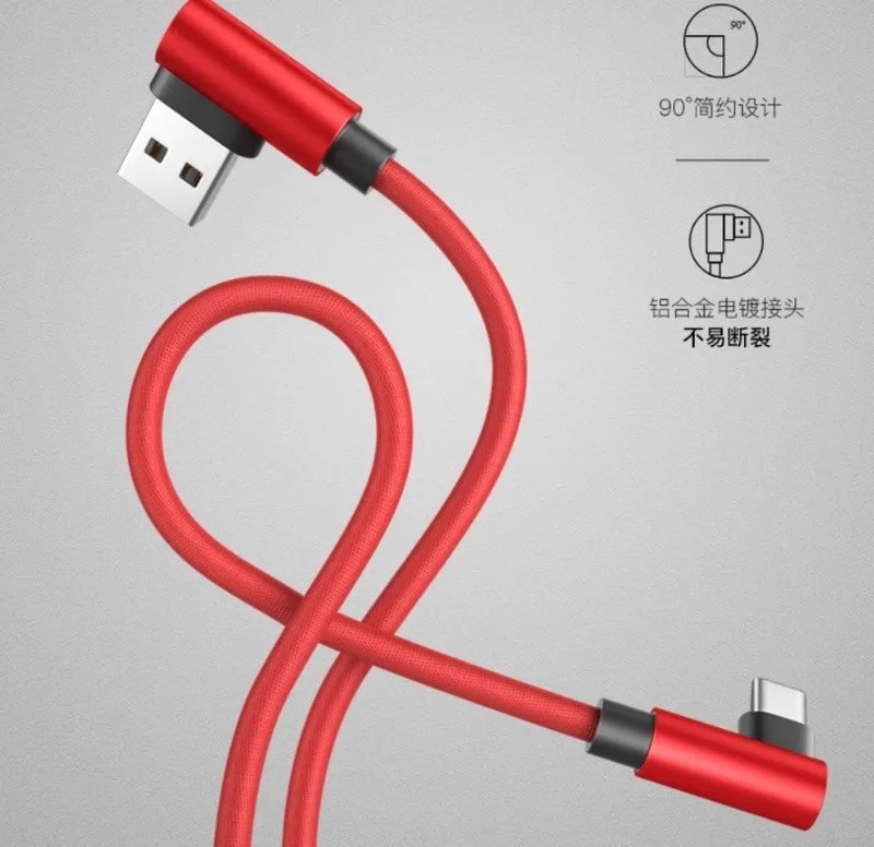 90 Degree Right Angle USB Charger Charging Sync Type C Cable Cord 3/6/10FT Lot