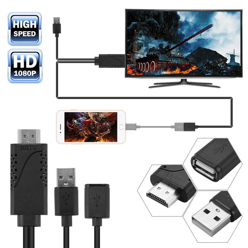 1080P HDMI USB Audio Cable For Huawei For iPhone For Samsung For Xiaomi gallery