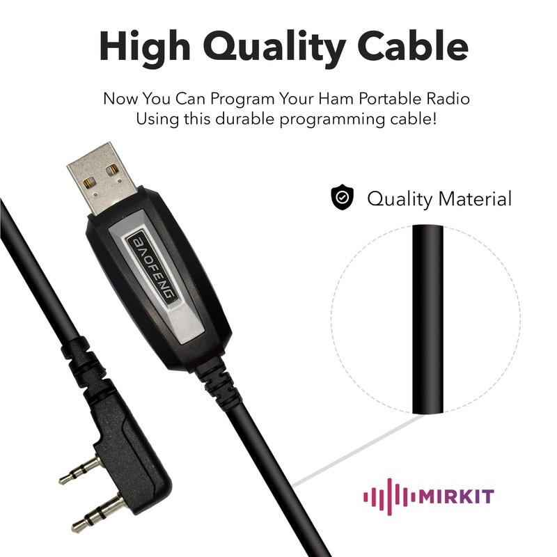 Baofeng Programming Cable for Two Way ham Portable radios: UV-5R, 5RA, 5R Plu... gallery