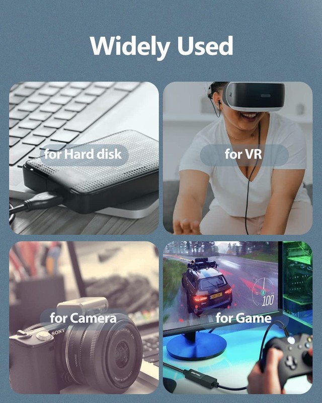 Usb Extension Cable A Male To A Female Cord Usb 3.0 Extender Compatible For Ps4 gallery